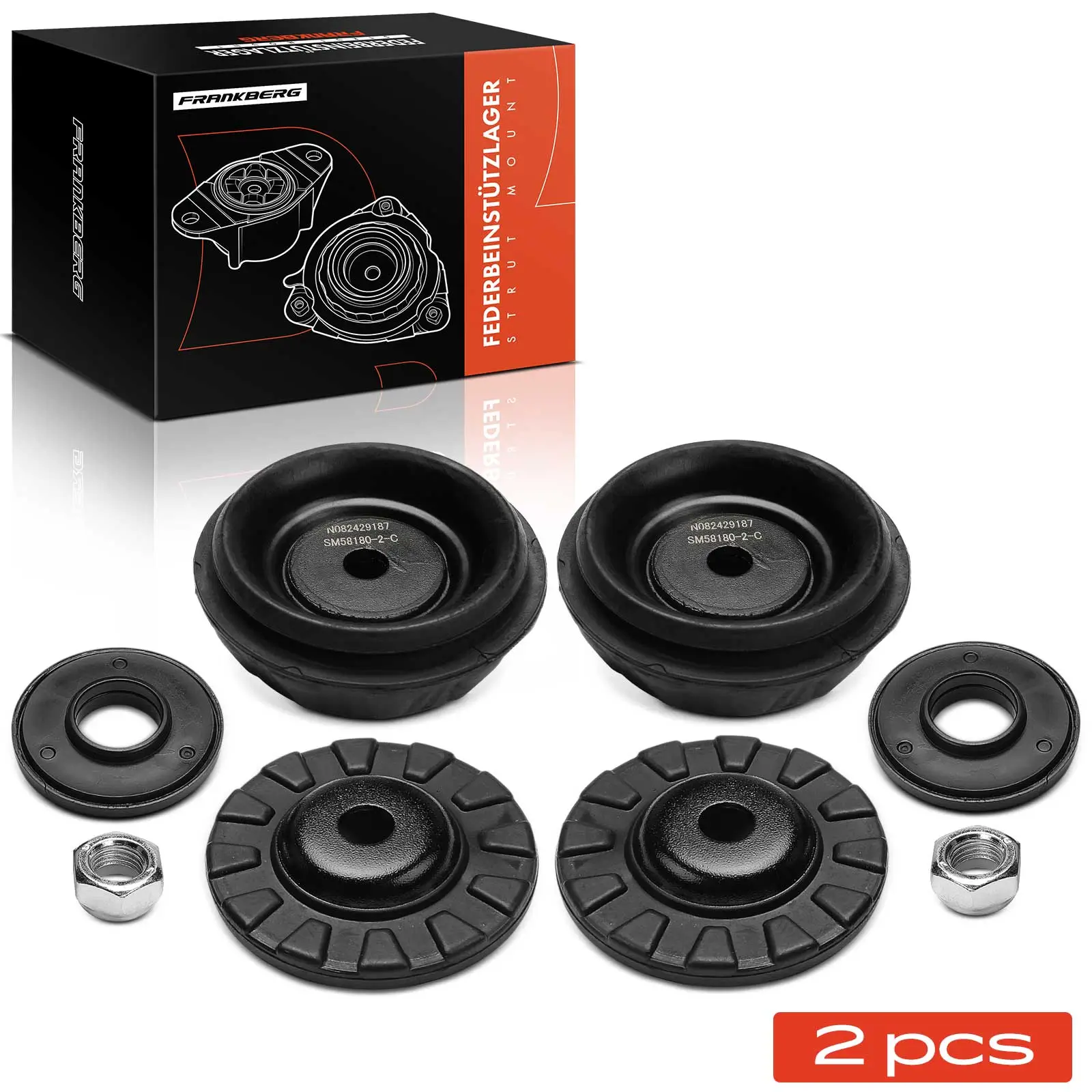 Federbeinstützlager Vorderachse beidseitig Frankberg 5481FB0058960