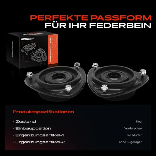 Federbeinstützlager Vorderachse beidseitig Frankberg 5481FB0058961 Bild Federbeinstützlager Vorderachse beidseitig Frankberg 5481FB0058961