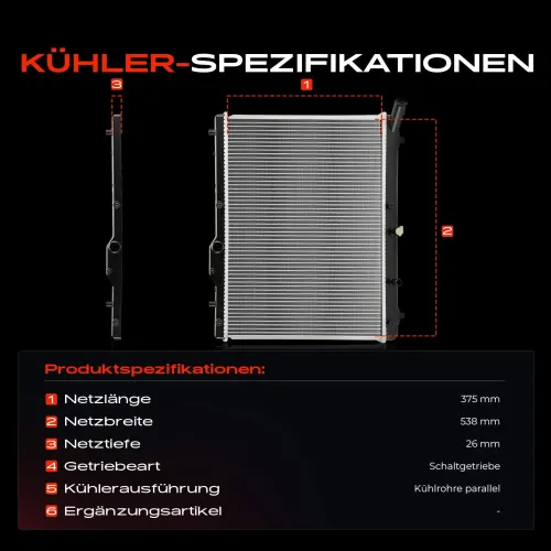 Kühler, Motorkühlung Frankberg 5481FB0059149 Bild Kühler, Motorkühlung Frankberg 5481FB0059149