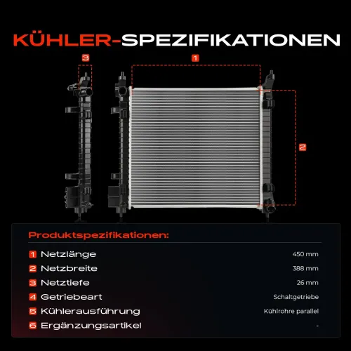 Kühler, Motorkühlung Frankberg 5481FB0059150 Bild Kühler, Motorkühlung Frankberg 5481FB0059150
