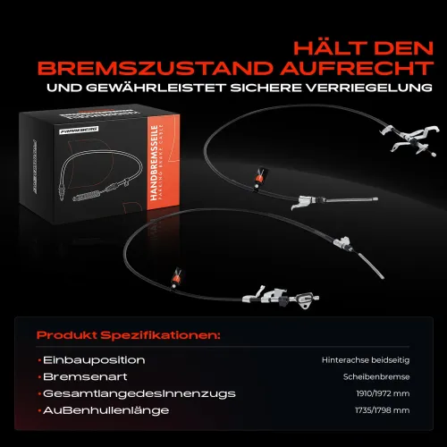 Seilzug, Feststellbremse Hinterachse beidseitig Frankberg 5481FB0059397 Bild Seilzug, Feststellbremse Hinterachse beidseitig Frankberg 5481FB0059397