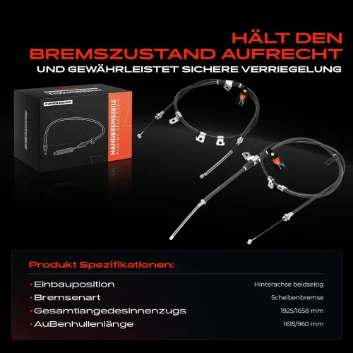 Seilzug, Feststellbremse Hinterachse beidseitig Frankberg 5481FB0059402 Bild Seilzug, Feststellbremse Hinterachse beidseitig Frankberg 5481FB0059402