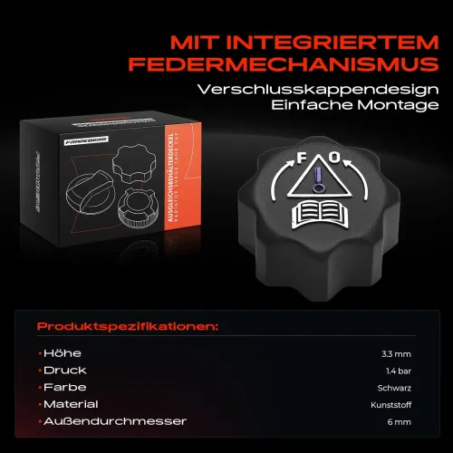 Verschlussdeckel, Kühlmittelbehälter Frankberg 5481FB0060061 Bild Verschlussdeckel, Kühlmittelbehälter Frankberg 5481FB0060061