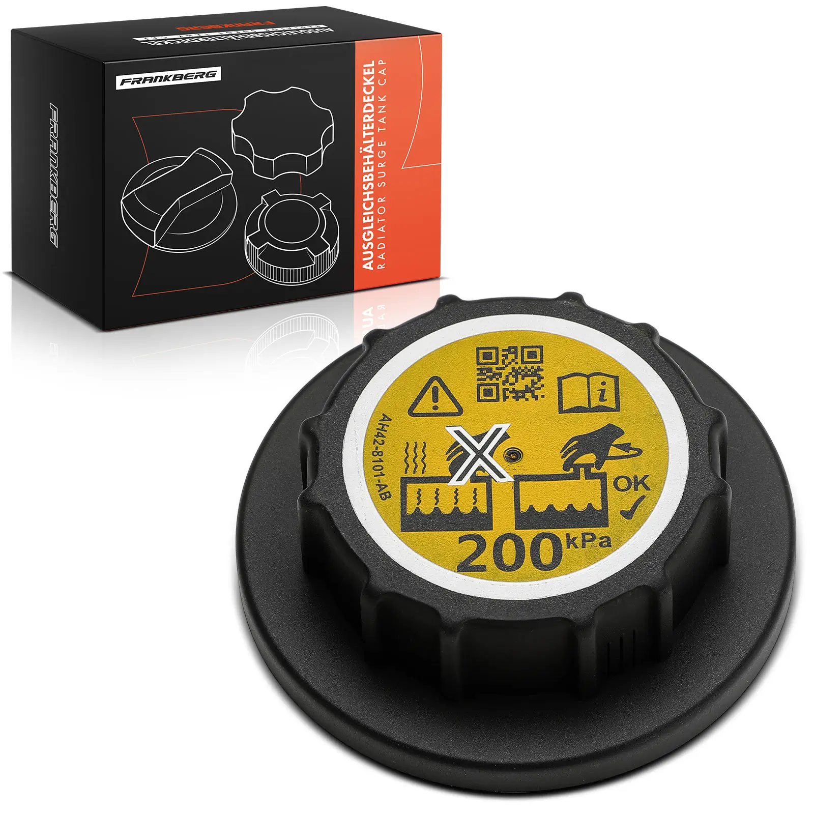 Verschlussdeckel, Kühlmittelbehälter Frankberg 5481FB0060066