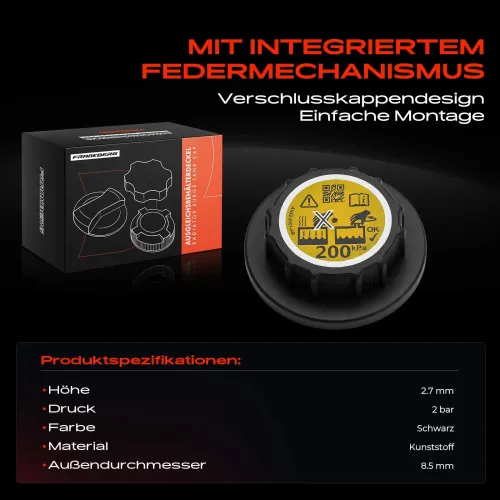 Verschlussdeckel, Kühlmittelbehälter Frankberg 5481FB0060066 Bild Verschlussdeckel, Kühlmittelbehälter Frankberg 5481FB0060066