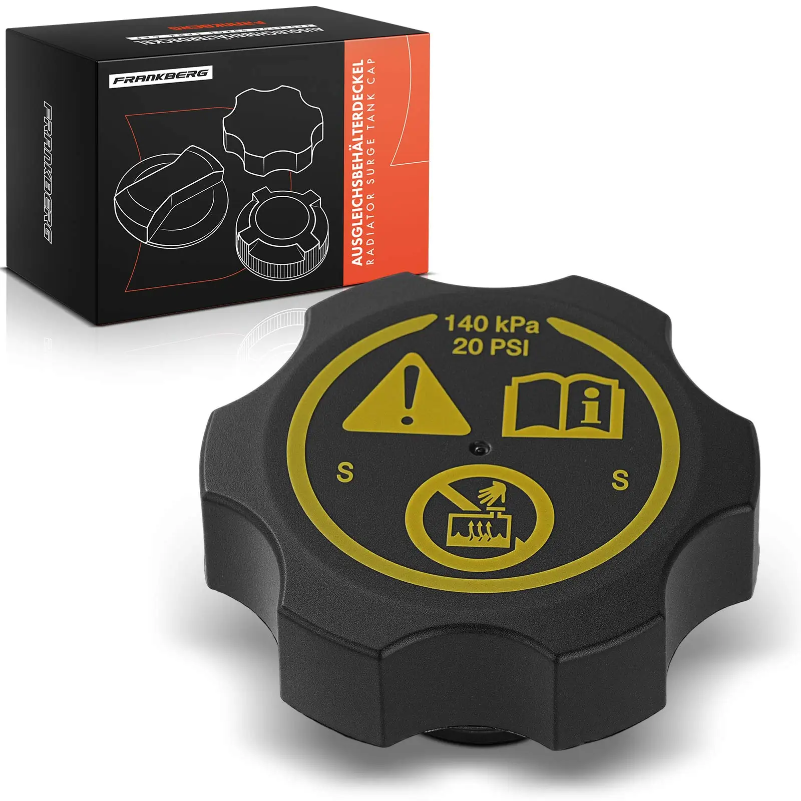 Verschlussdeckel, Kühlmittelbehälter Frankberg 5481FB0060068