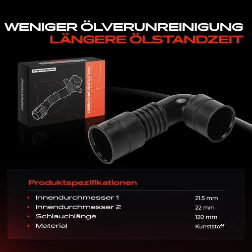 Schlauch, Zylinderkopfhaubenentlüftung Frankberg 5481FB0060856 Bild Schlauch, Zylinderkopfhaubenentlüftung Frankberg 5481FB0060856