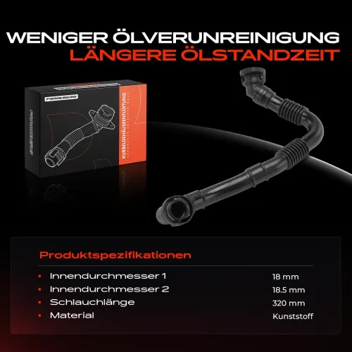 Schlauch, Zylinderkopfhaubenentlüftung Frankberg 5481FB0060857 Bild Schlauch, Zylinderkopfhaubenentlüftung Frankberg 5481FB0060857