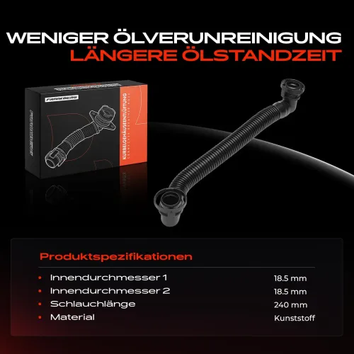 Schlauch, Zylinderkopfhaubenentlüftung Frankberg 5481FB0060862 Bild Schlauch, Zylinderkopfhaubenentlüftung Frankberg 5481FB0060862