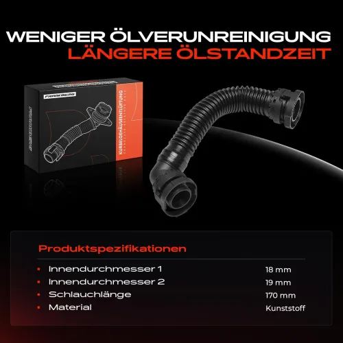 Schlauch, Zylinderkopfhaubenentlüftung Frankberg 5481FB0060863 Bild Schlauch, Zylinderkopfhaubenentlüftung Frankberg 5481FB0060863