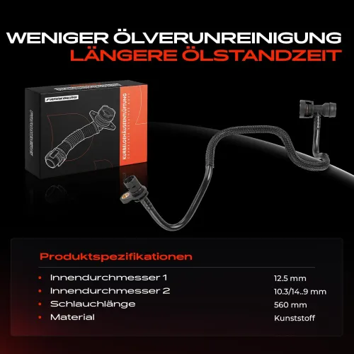 Schlauch, Zylinderkopfhaubenentlüftung Frankberg 5481FB0060867 Bild Schlauch, Zylinderkopfhaubenentlüftung Frankberg 5481FB0060867