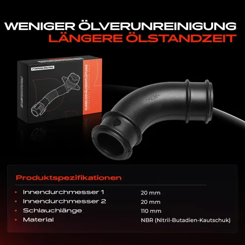 Schlauch, Zylinderkopfhaubenentlüftung Frankberg 5481FB0060877 Bild Schlauch, Zylinderkopfhaubenentlüftung Frankberg 5481FB0060877