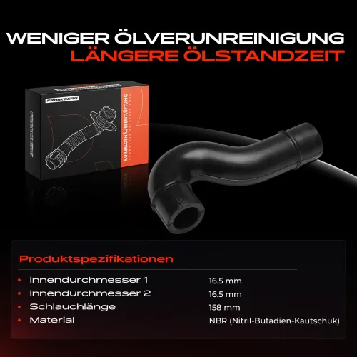 Schlauch, Zylinderkopfhaubenentlüftung Frankberg 5481FB0060882 Bild Schlauch, Zylinderkopfhaubenentlüftung Frankberg 5481FB0060882