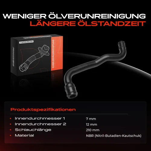 Schlauch, Zylinderkopfhaubenentlüftung Frankberg 5481FB0060883 Bild Schlauch, Zylinderkopfhaubenentlüftung Frankberg 5481FB0060883