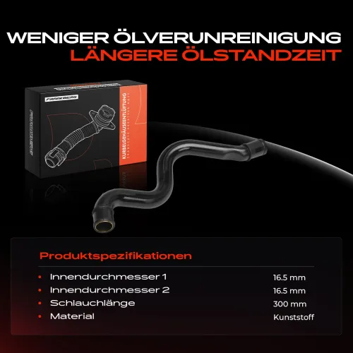 Schlauch, Zylinderkopfhaubenentlüftung Frankberg 5481FB0060891 Bild Schlauch, Zylinderkopfhaubenentlüftung Frankberg 5481FB0060891