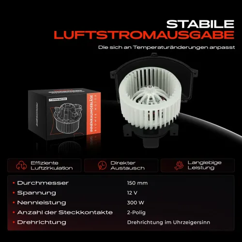 Innenraumgebläse 12 V Frankberg 5481FB0061251 Bild Innenraumgebläse 12 V Frankberg 5481FB0061251