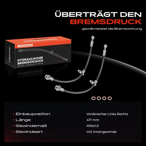 Bremsschlauch Vorderachse beidseitig Frankberg 5481FB0061264 Bild Bremsschlauch Vorderachse beidseitig Frankberg 5481FB0061264