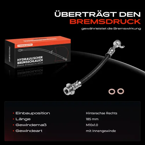 Bremsschlauch Hinterachse rechts Frankberg 5481FB0061268 Bild Bremsschlauch Hinterachse rechts Frankberg 5481FB0061268