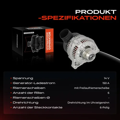 Generator 14 V Frankberg 5481FB0061504 Bild Generator 14 V Frankberg 5481FB0061504