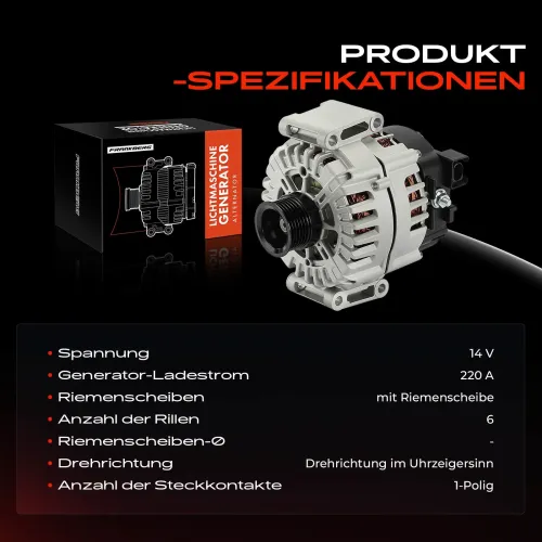 Generator 14 V Frankberg 5481FB0061512 Bild Generator 14 V Frankberg 5481FB0061512