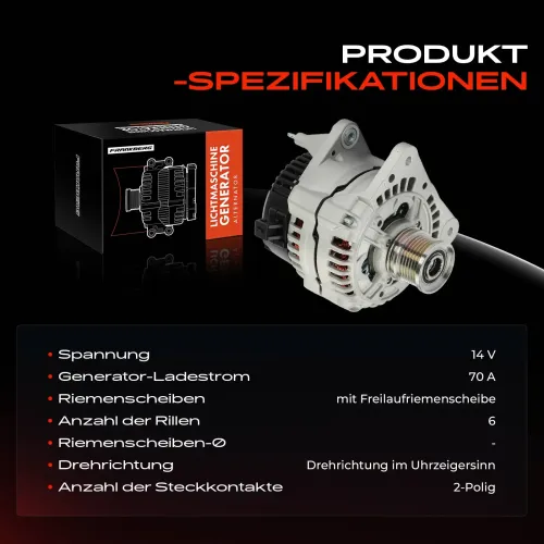 Generator 14 V Frankberg 5481FB0061530 Bild Generator 14 V Frankberg 5481FB0061530
