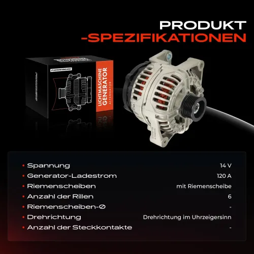 Generator 14 V Frankberg 5481FB0061531 Bild Generator 14 V Frankberg 5481FB0061531
