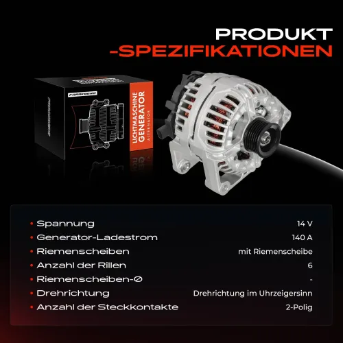 Generator 14 V Frankberg 5481FB0061534 Bild Generator 14 V Frankberg 5481FB0061534