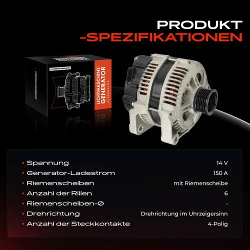 Generator 14 V Frankberg 5481FB0061543 Bild Generator 14 V Frankberg 5481FB0061543