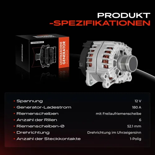 Generator 12 V Frankberg 5481FB0061550 Bild Generator 12 V Frankberg 5481FB0061550
