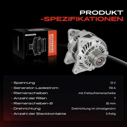 Generator 12 V Frankberg 5481FB0061556 Bild Generator 12 V Frankberg 5481FB0061556