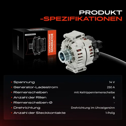 Generator 14 V Frankberg 5481FB0061566 Bild Generator 14 V Frankberg 5481FB0061566