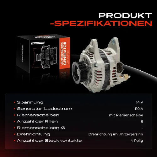 Generator 14 V Frankberg 5481FB0061572 Bild Generator 14 V Frankberg 5481FB0061572