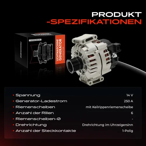 Generator 14 V Frankberg 5481FB0061580 Bild Generator 14 V Frankberg 5481FB0061580