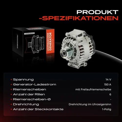 Generator 14 V Frankberg 5481FB0061582 Bild Generator 14 V Frankberg 5481FB0061582