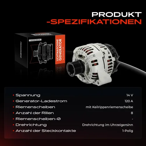 Generator 14 V Frankberg 5481FB0061594 Bild Generator 14 V Frankberg 5481FB0061594