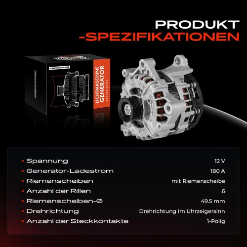 Generator 12 V Frankberg 5481FB0061597 Bild Generator 12 V Frankberg 5481FB0061597