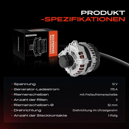 Generator 12 V Frankberg 5481FB0061606 Bild Generator 12 V Frankberg 5481FB0061606