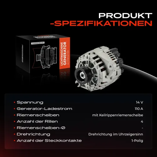 Generator 14 V Frankberg 5481FB0061611 Bild Generator 14 V Frankberg 5481FB0061611