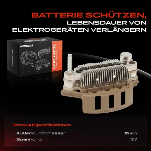 Gleichrichter, Generator 12 V Frankberg 5481FB0061703 Bild Gleichrichter, Generator 12 V Frankberg 5481FB0061703