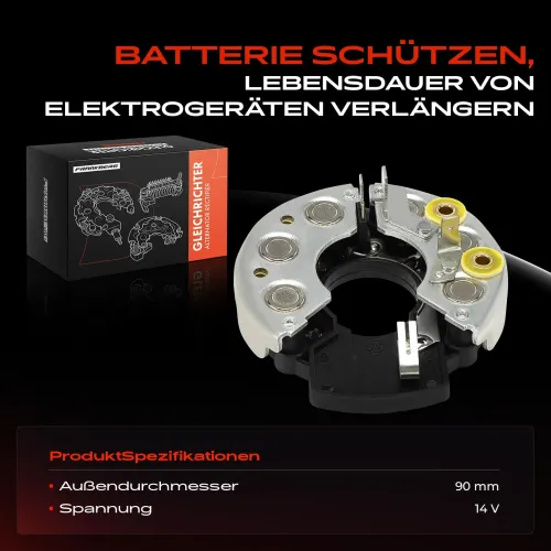 Gleichrichter, Generator 14 V Frankberg 5481FB0061709 Bild Gleichrichter, Generator 14 V Frankberg 5481FB0061709