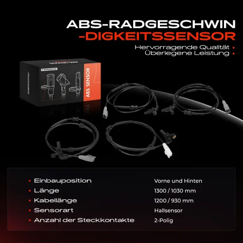 Sensor, Raddrehzahl vorne und hinten Frankberg 5481FB0061834 Bild Sensor, Raddrehzahl vorne und hinten Frankberg 5481FB0061834