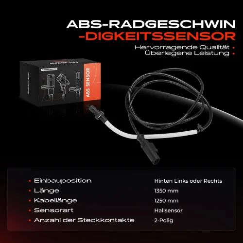 Sensor, Raddrehzahl hinten Frankberg 5481FB0061842 Bild Sensor, Raddrehzahl hinten Frankberg 5481FB0061842