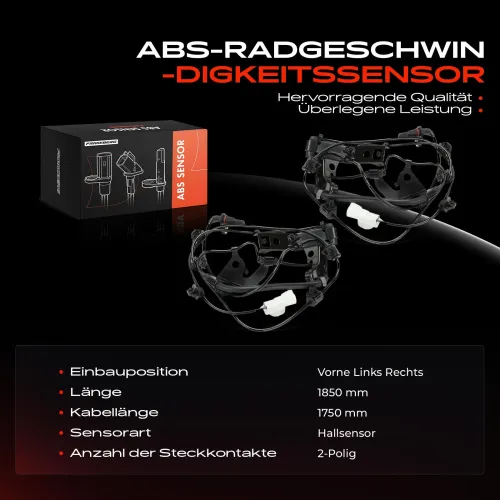 Sensor, Raddrehzahl vorne Frankberg 5481FB0061888 Bild Sensor, Raddrehzahl vorne Frankberg 5481FB0061888