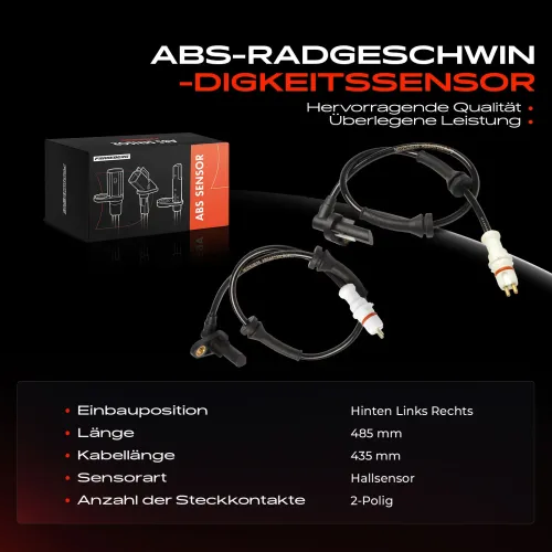 Sensor, Raddrehzahl hinten Frankberg 5481FB0061902 Bild Sensor, Raddrehzahl hinten Frankberg 5481FB0061902