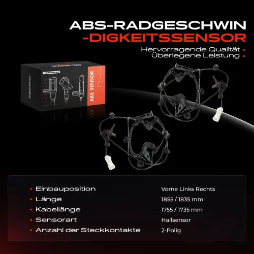 Sensor, Raddrehzahl vorne Frankberg 5481FB0061942 Bild Sensor, Raddrehzahl vorne Frankberg 5481FB0061942