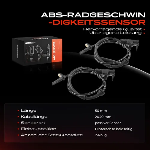 Sensor, Raddrehzahl vorne und hinten Frankberg 5481FB0061982 Bild Sensor, Raddrehzahl vorne und hinten Frankberg 5481FB0061982