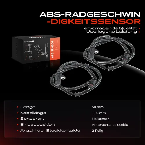 Sensor, Raddrehzahl Hinterachse beidseitig Frankberg 5481FB0061985 Bild Sensor, Raddrehzahl Hinterachse beidseitig Frankberg 5481FB0061985