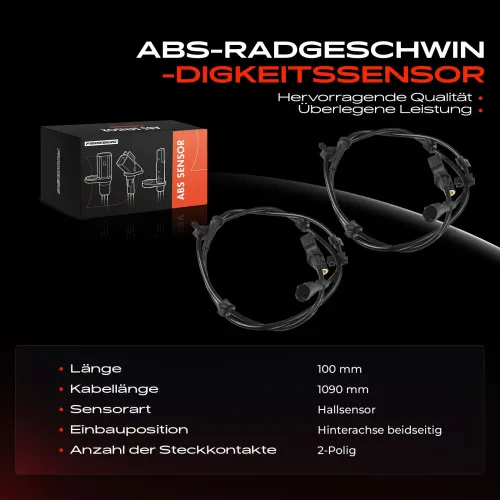 Sensor, Raddrehzahl Hinterachse beidseitig Frankberg 5481FB0062010 Bild Sensor, Raddrehzahl Hinterachse beidseitig Frankberg 5481FB0062010