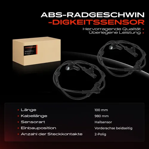 Sensor, Raddrehzahl Vorderachse beidseitig Frankberg 5481FB0062025 Bild Sensor, Raddrehzahl Vorderachse beidseitig Frankberg 5481FB0062025