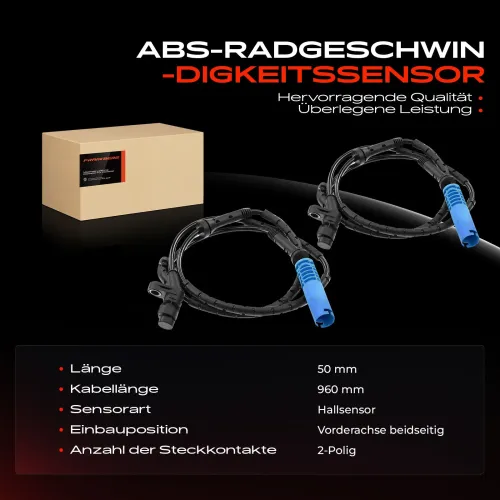 Sensor, Raddrehzahl Vorderachse beidseitig Frankberg 5481FB0062032 Bild Sensor, Raddrehzahl Vorderachse beidseitig Frankberg 5481FB0062032